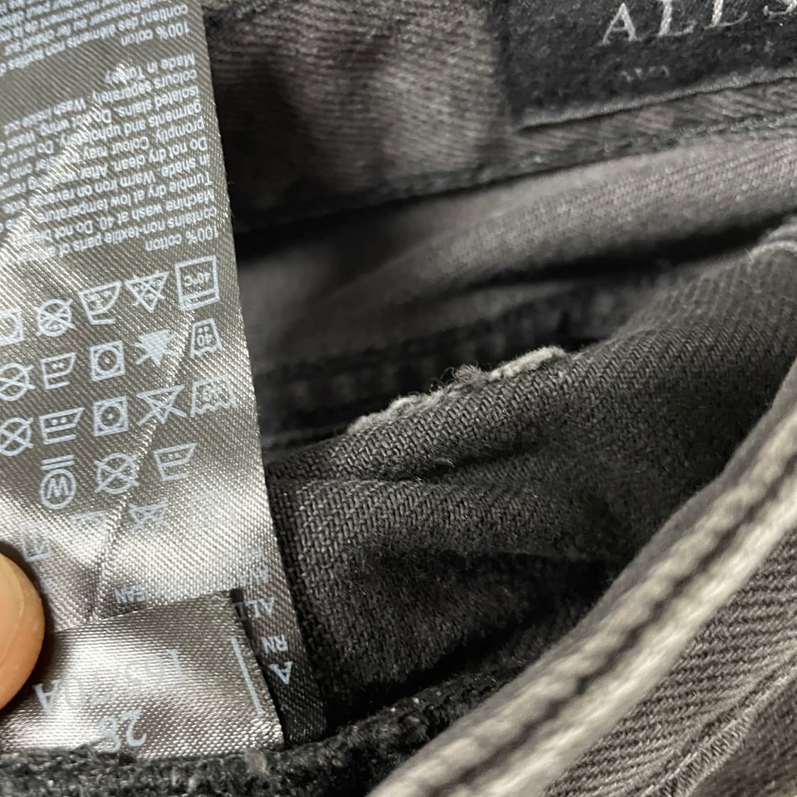 올세인츠 스터드 데님 팬츠 26(W) 상품이미지7