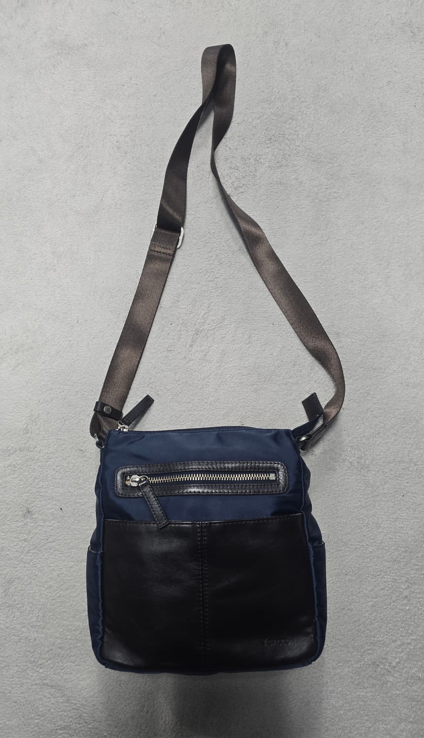 Y'saccs by Yohji Yamamoto 가죽 콤비 크로스백 상품이미지1