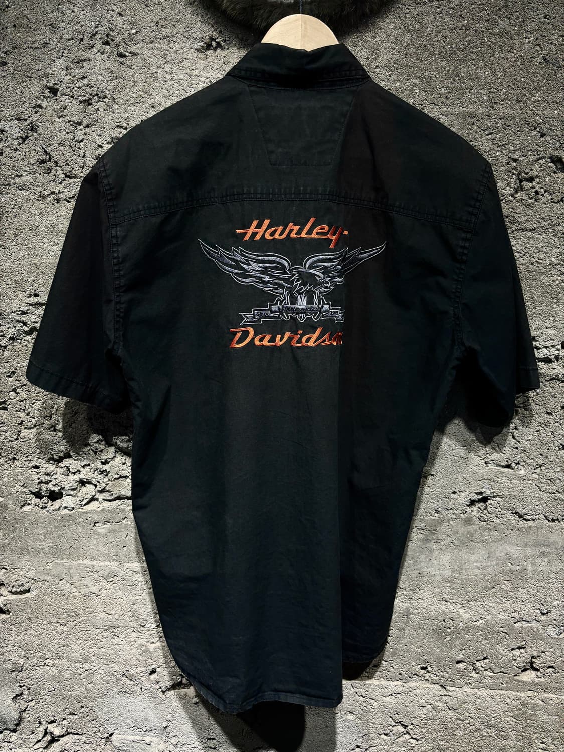 Harley-Davidson 자수 반팔 셔츠 상품이미지1