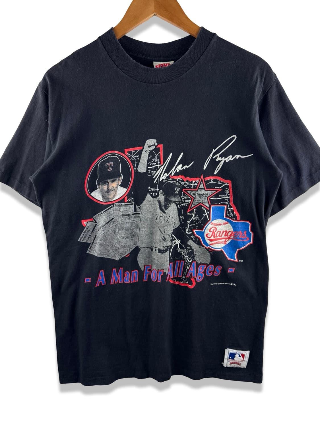 90S Nolan Ryan 레인저스 반팔티3159 상품이미지1
