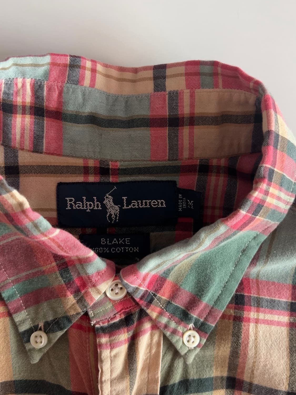 폴로 랄프로렌 체크 셔츠 M 상품이미지6