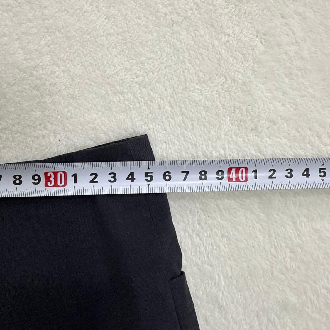 73-94 잇미샤 네이비 코튼 스커트 0316T 상품이미지4