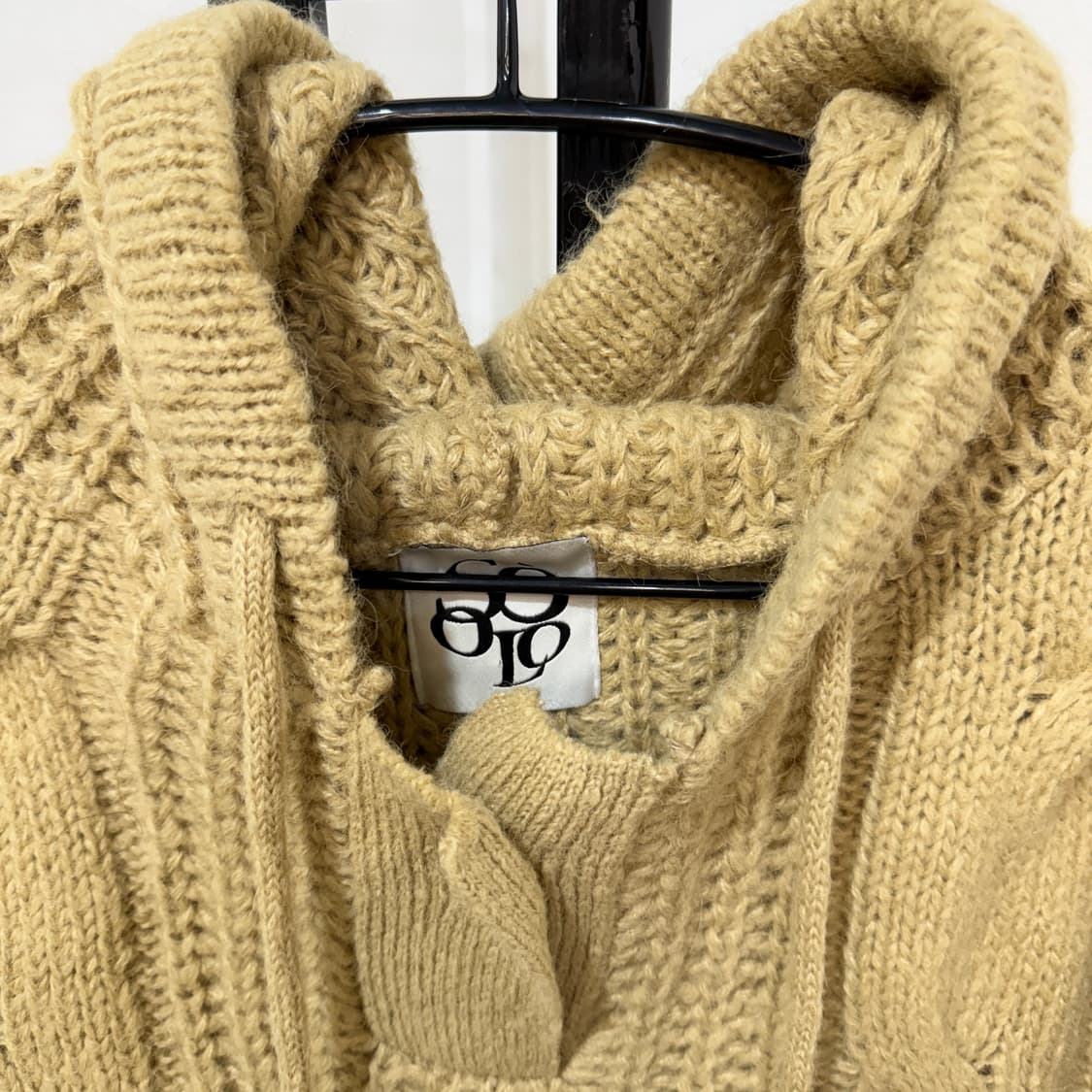 서로 꽈배기 케이블 후드니트 오버핏 벌룬니트 3990 상품이미지2