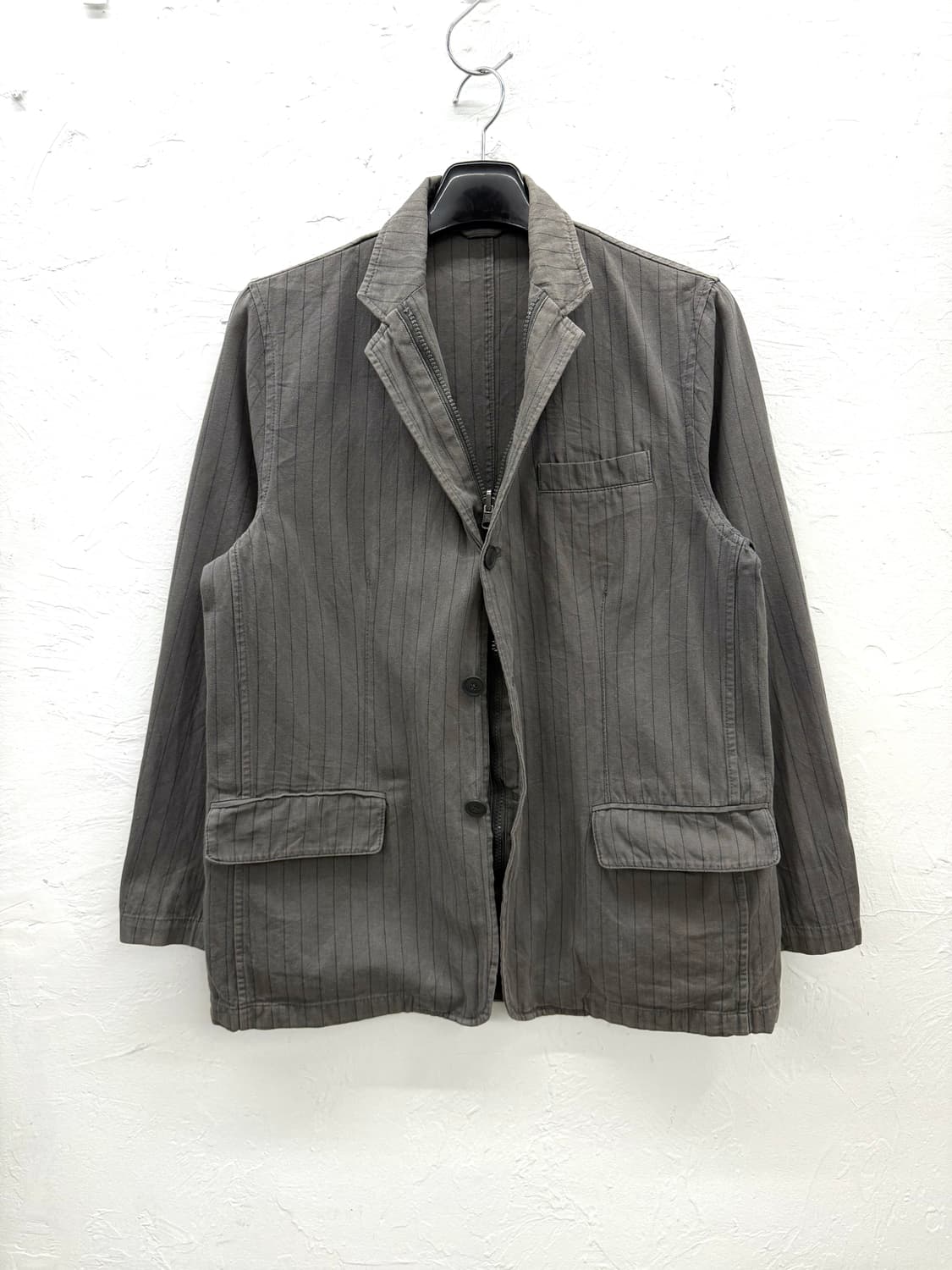 zapatear 핀스트라이프 더블 클로징 자켓 상품이미지1