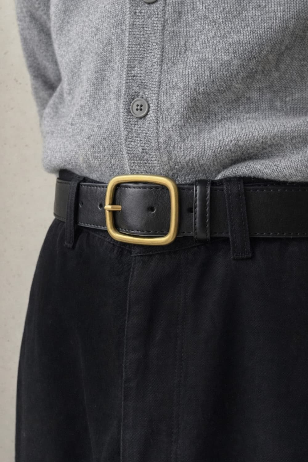 소가죽 브라스 버클 데일리 벨트 상품이미지1