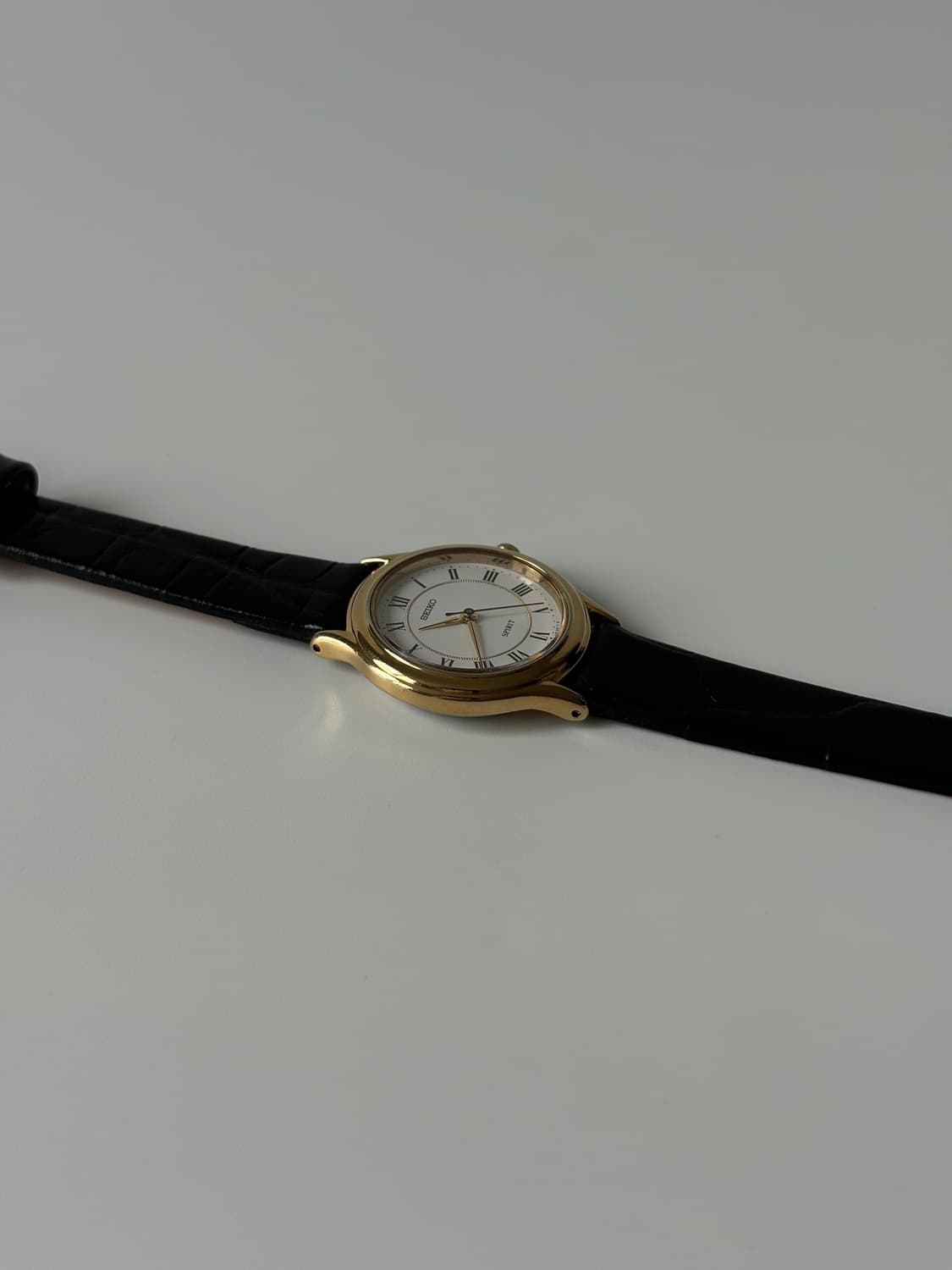 세이코 1990년대 Spirit 로만 인덱스 골드 쿼츠 여성 상품이미지4