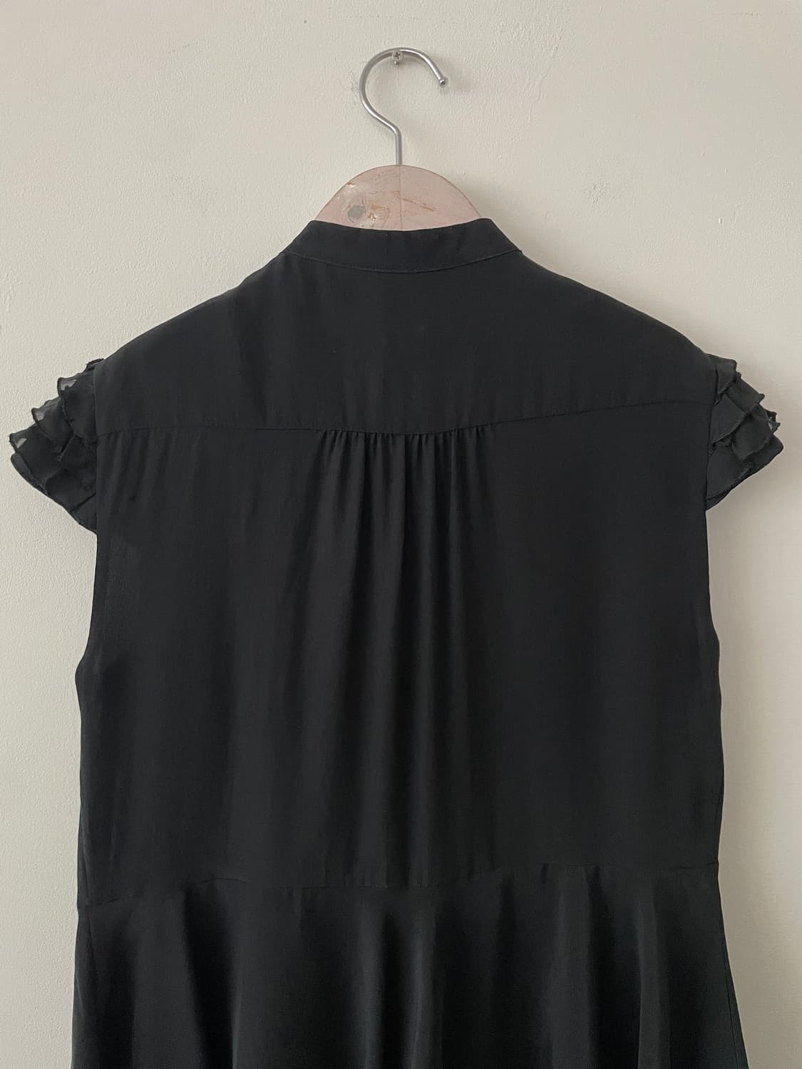 MOSCHINO frill cap sleeve silk blouse 상품이미지7