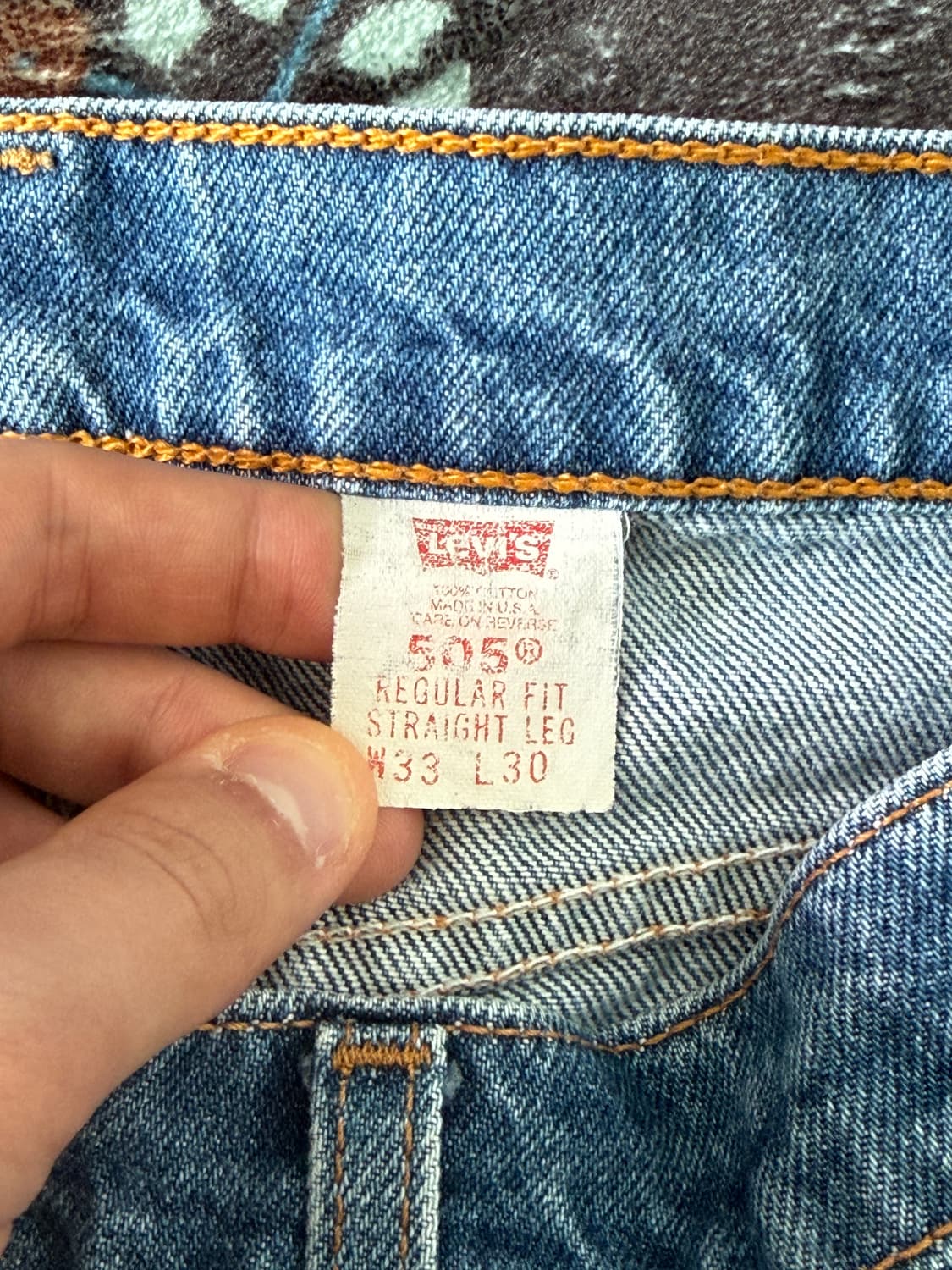 80s levis 505 made in usa 33x30 상품이미지5