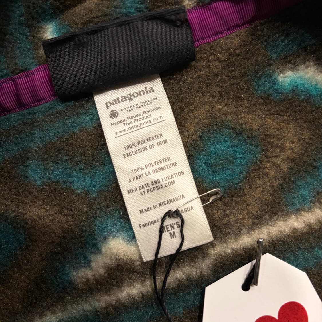 [M] 12FW 파타고니아 신칠라 빈티지 패턴 플리스 후리스 B794 상품이미지7