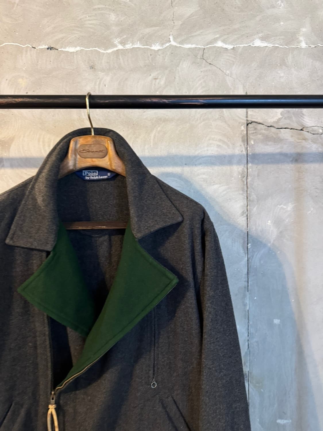 폴로 랄프로렌 펠트울 라이더 자켓 100 상품이미지6