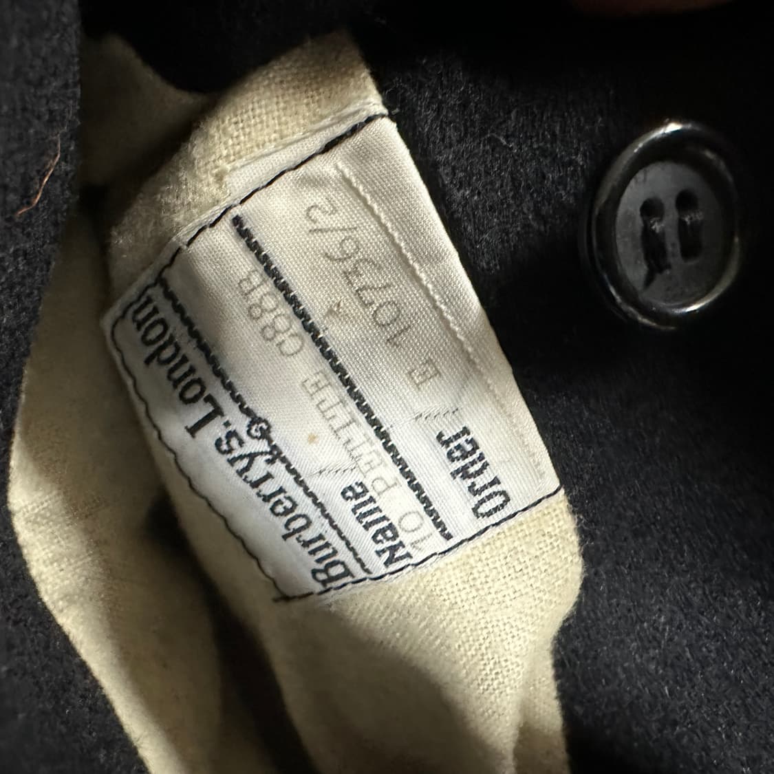 80s 빈티지 버버리 울 알파카 혼방 발마칸 코트 상품이미지9