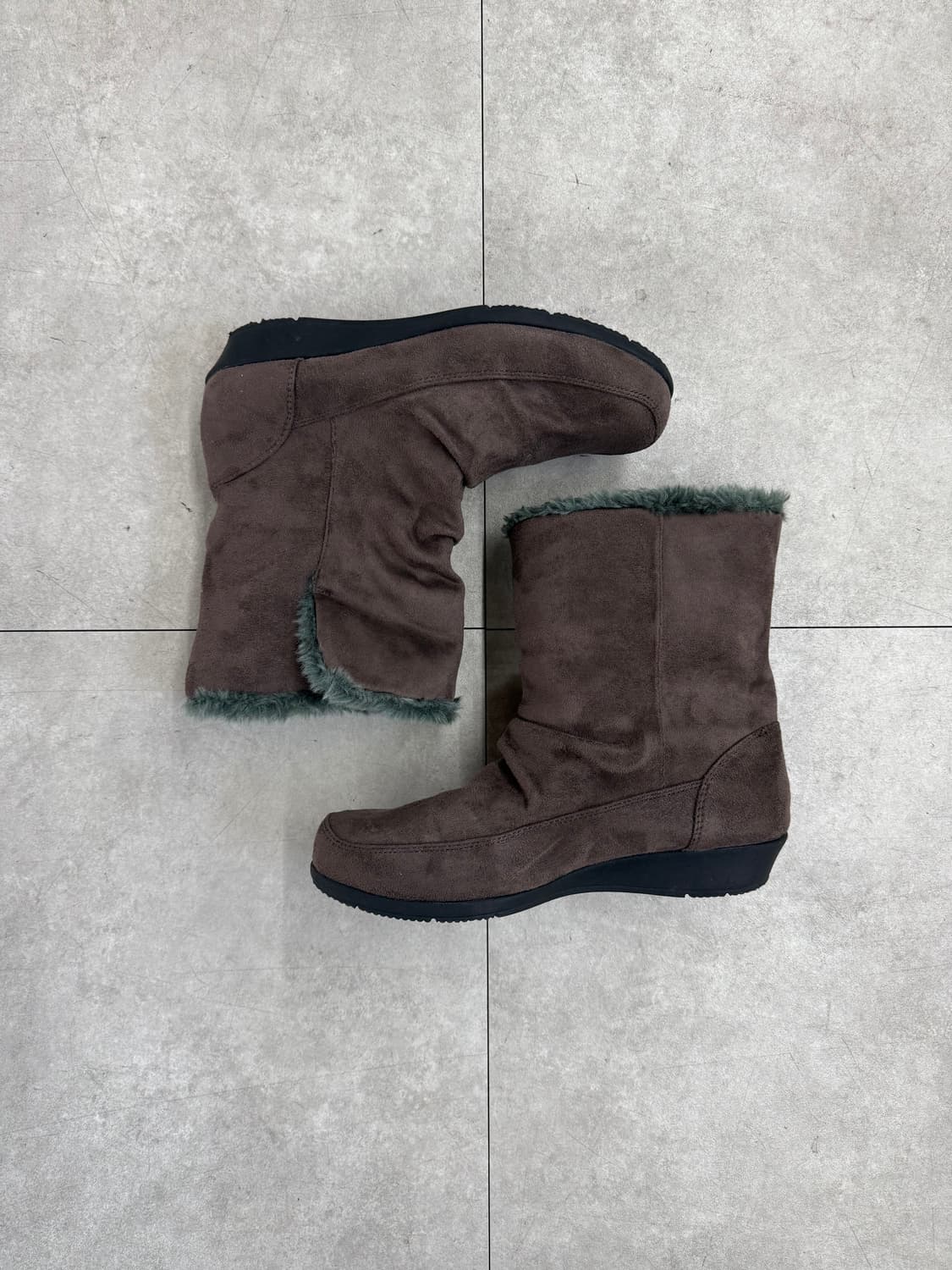 JPN 스웨이드 링클 부츠 상품이미지5