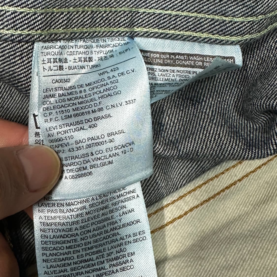 리바이스 빈티지워싱 데님 자켓 L 상품이미지5