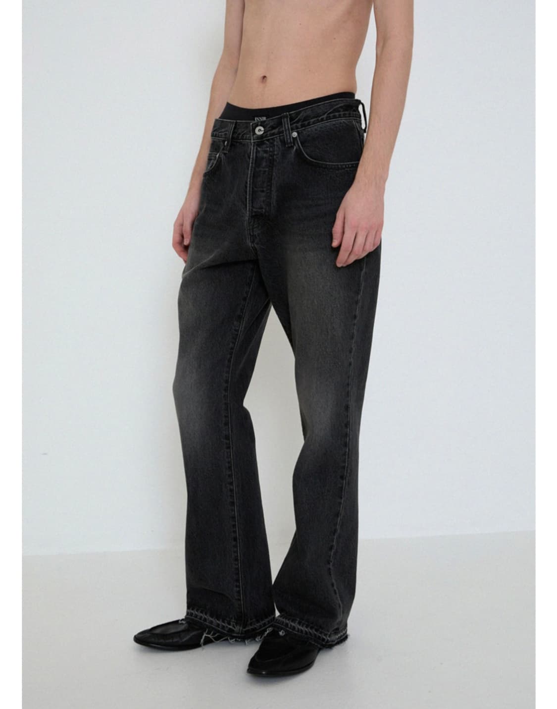 INNIR 이니어 252 릴렉스드 플레어 데님팬츠 상품이미지3