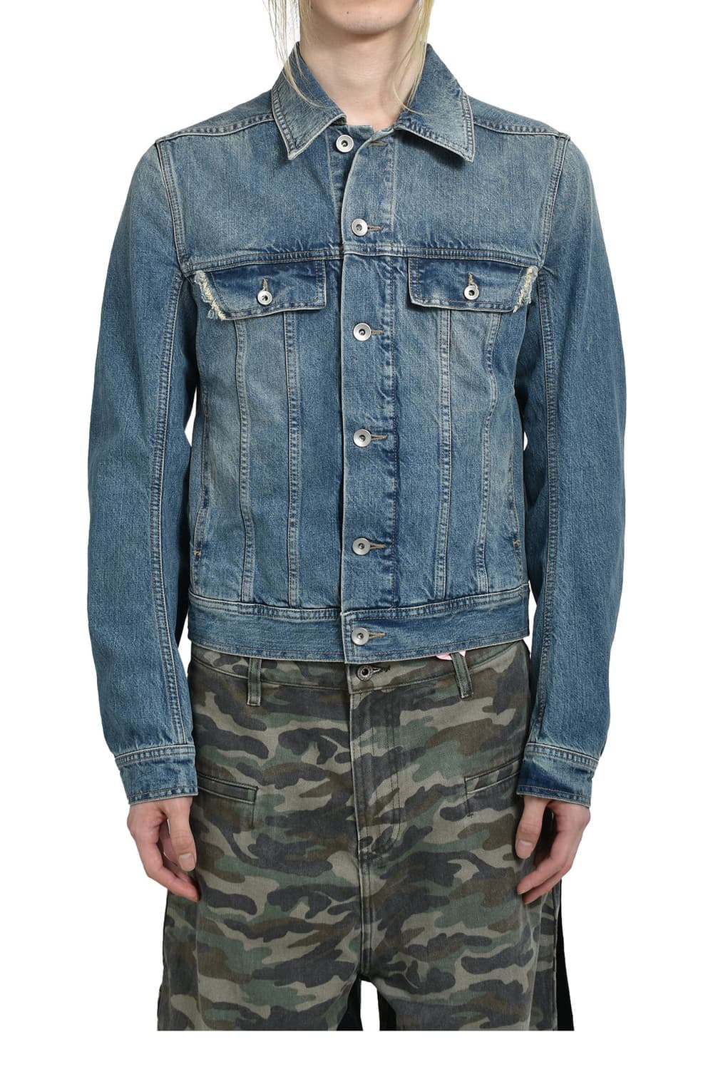 릭오웬스 디스트레스 포켓워싱 데님자켓 상품이미지5