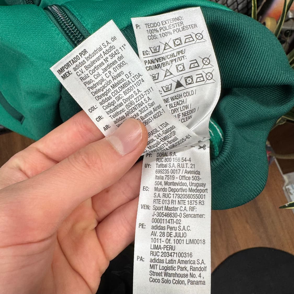 아디다스 팔메이라스 클럽 트랙자켓 전면 로고 포인트 그린 상품이미지7