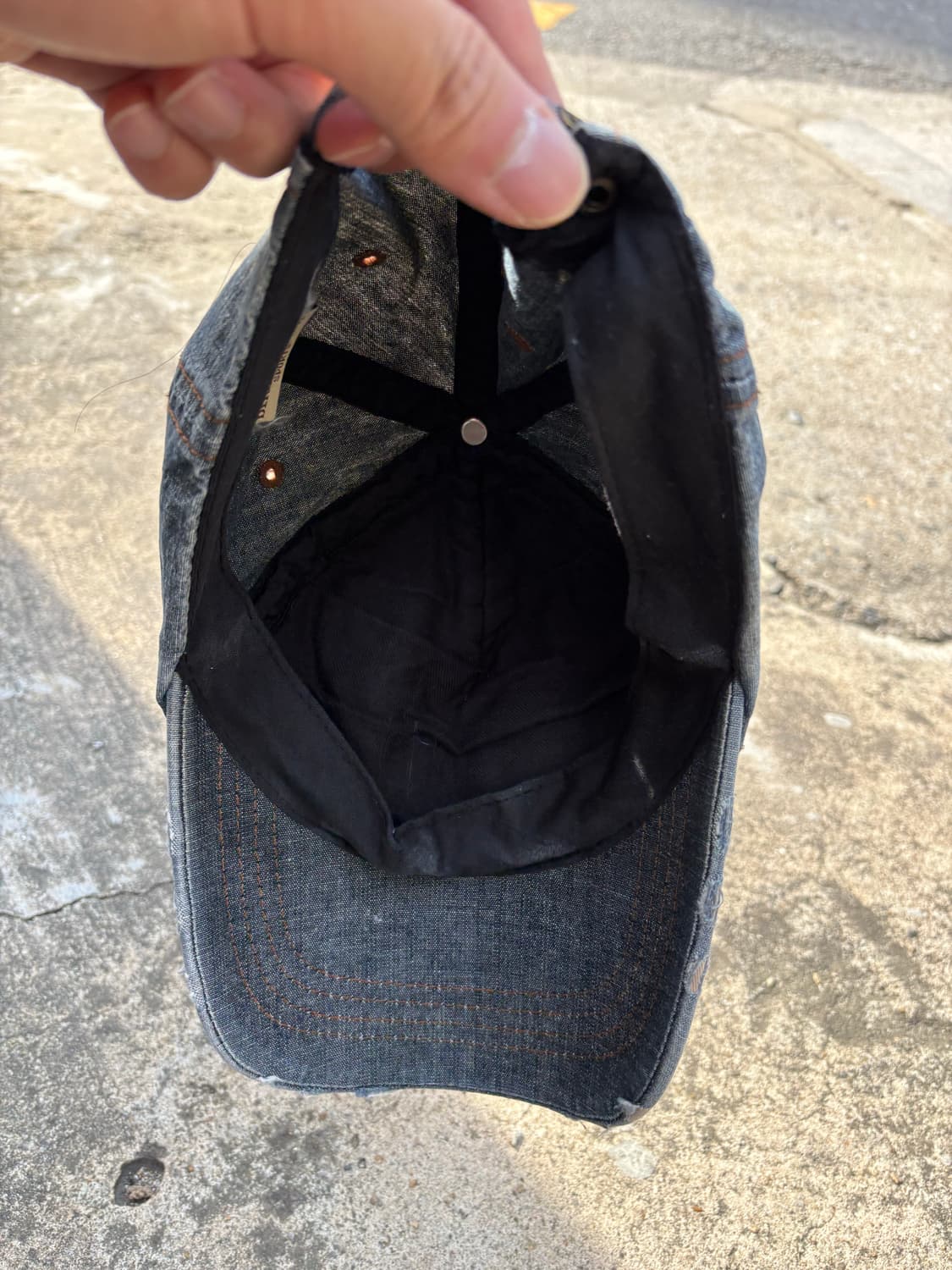 빈티지 데님 크로스헤드 볼캡 상품이미지5