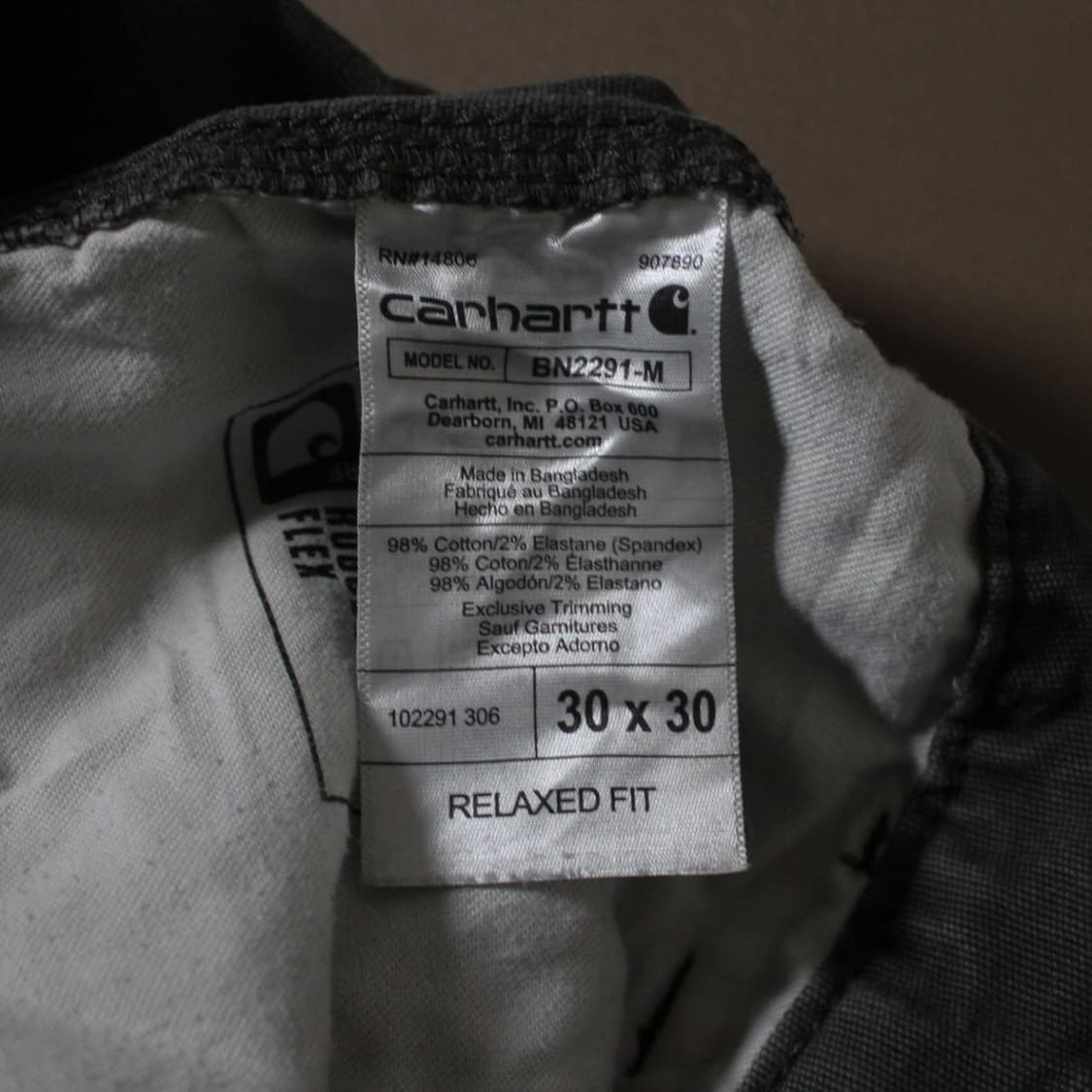 Carhartt 칼하트 BN2291 릴렉스드핏 스트레치 카고 워크팬츠 상품이미지4