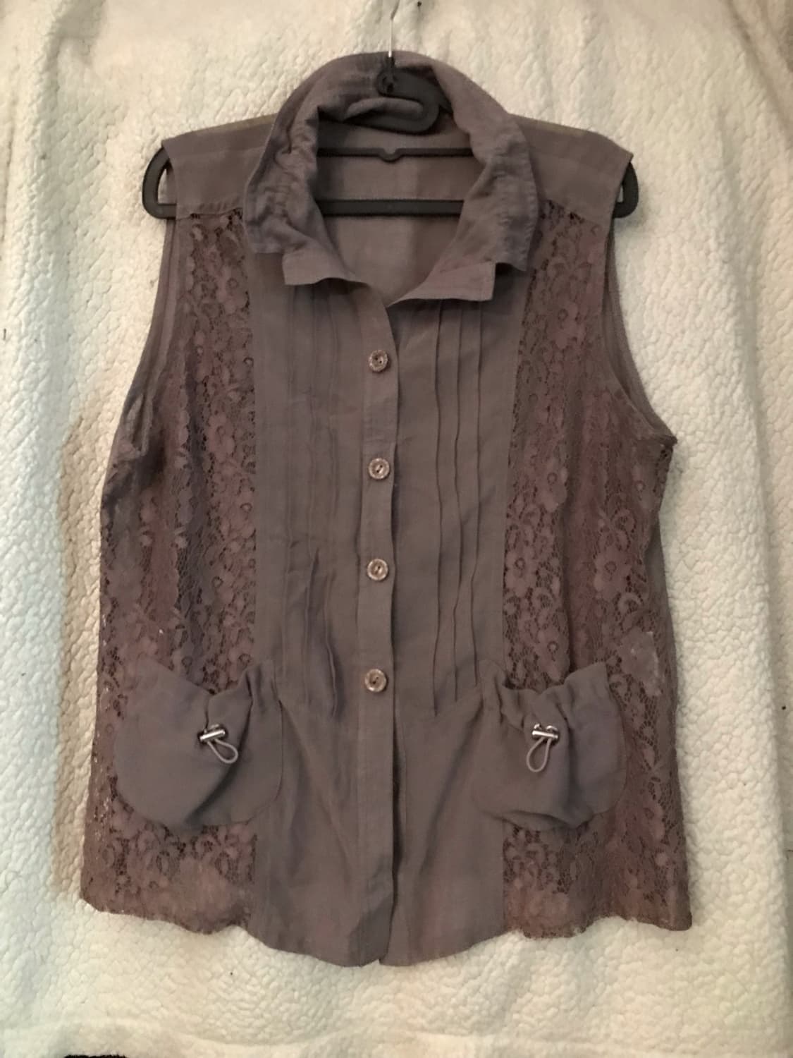 빈티지 브라운 슬리브리스 상품이미지1