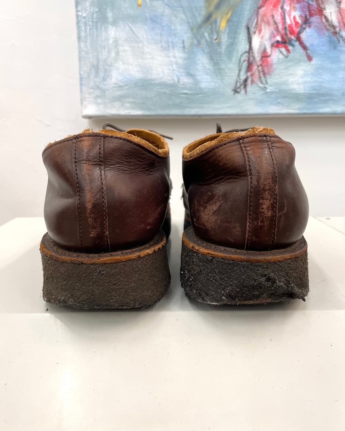 [270] 신이치로아라카와 다이타키무라 브라운 레더 슈즈 상품이미지4