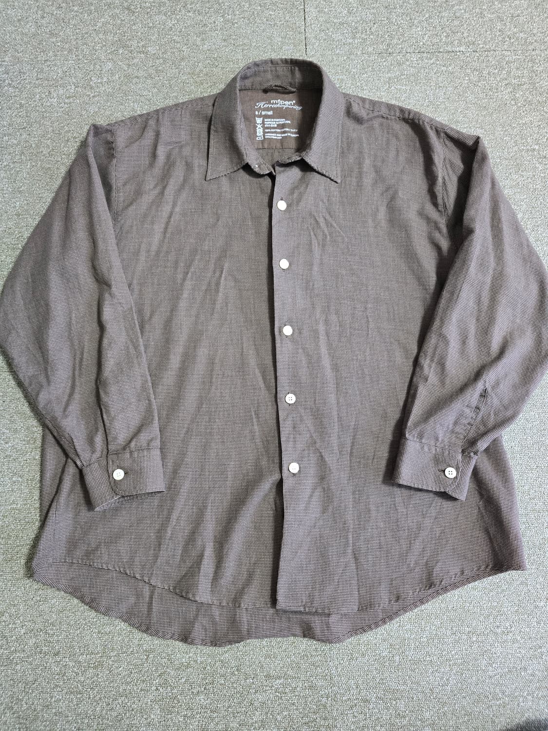 mfpen 엠에프펜 하운드투스 코튼 셔츠 S 미사용 상품이미지1