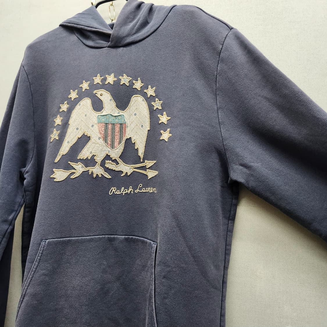 폴로 데님앤서플라이 빈티지 독수리 자수 후드티 L(L) 상품이미지3
