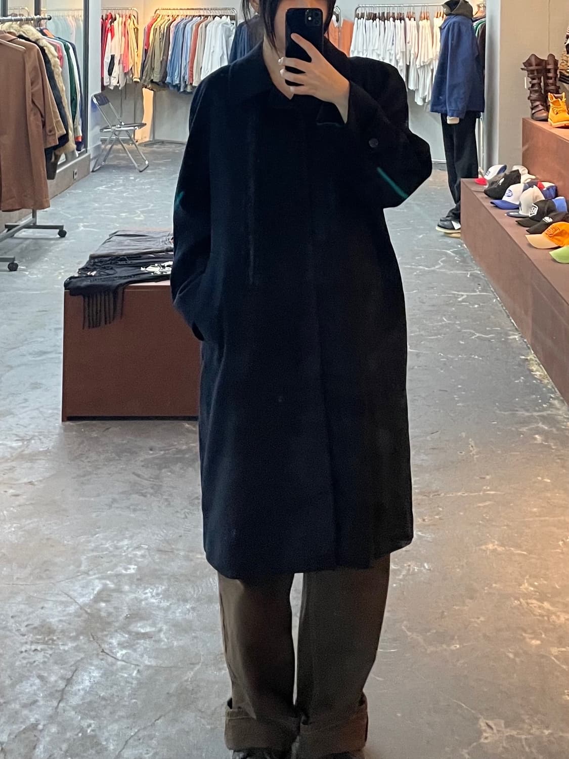 재팬 빈티지 블랙 싱글 코트 H1141 상품이미지1