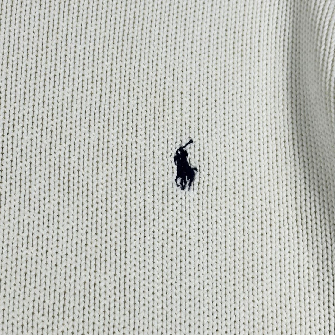폴로 랄프로렌 코튼 니트 아이보리 화이트 S 상품이미지3