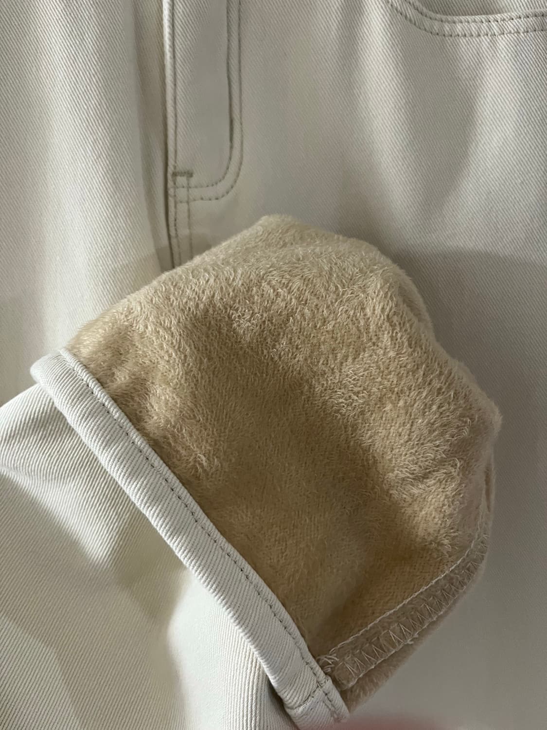 크림단추융기모팬츠(S,M) 상품이미지4