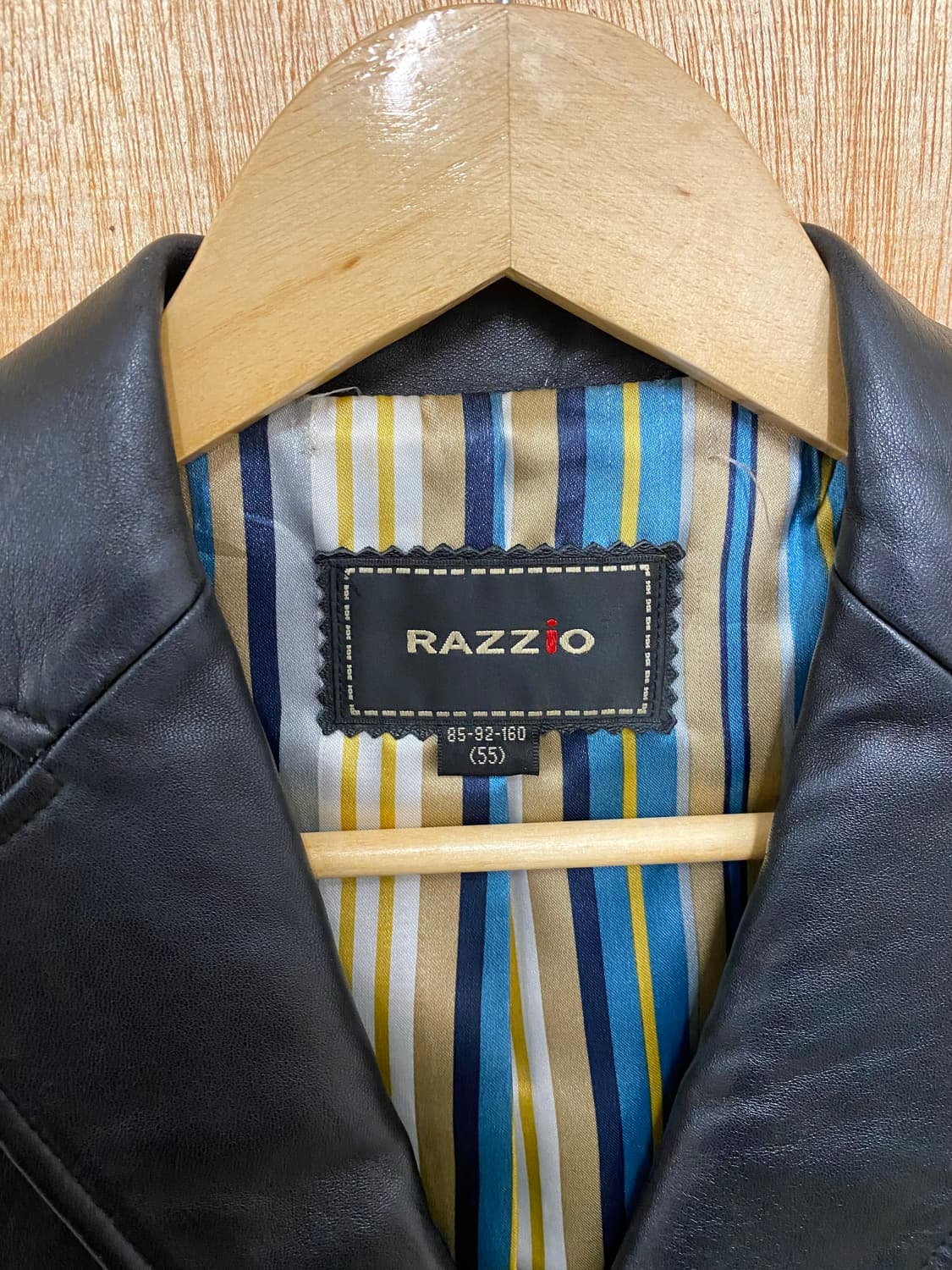 VTG leather blazer jacket 양가죽 레더 마이 자켓 상품이미지9