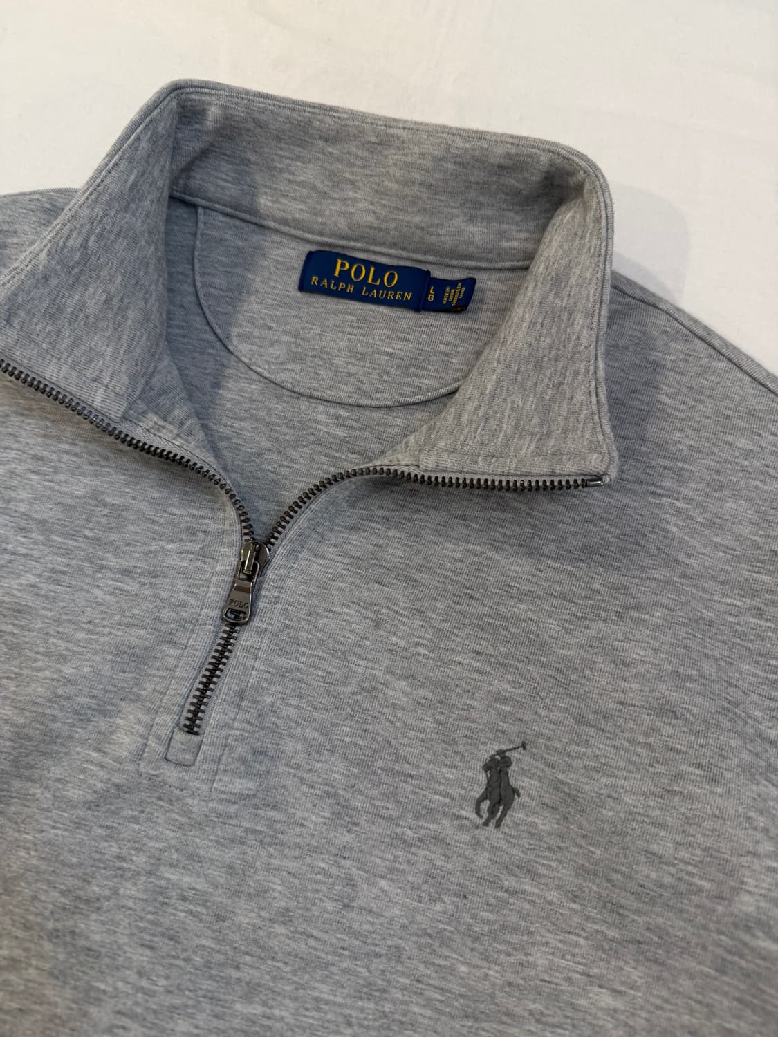 폴로 랄프로렌 반집업 스웻셔츠 맨투맨 그레이 상품이미지2