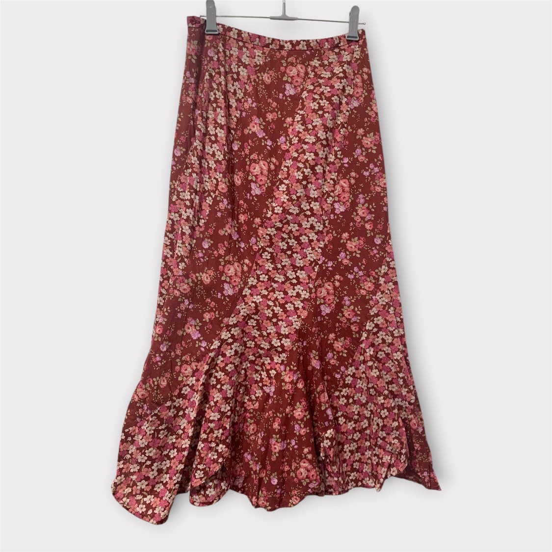모리걸 하구미 플라워 패치워크 롱 스커트 상품이미지2