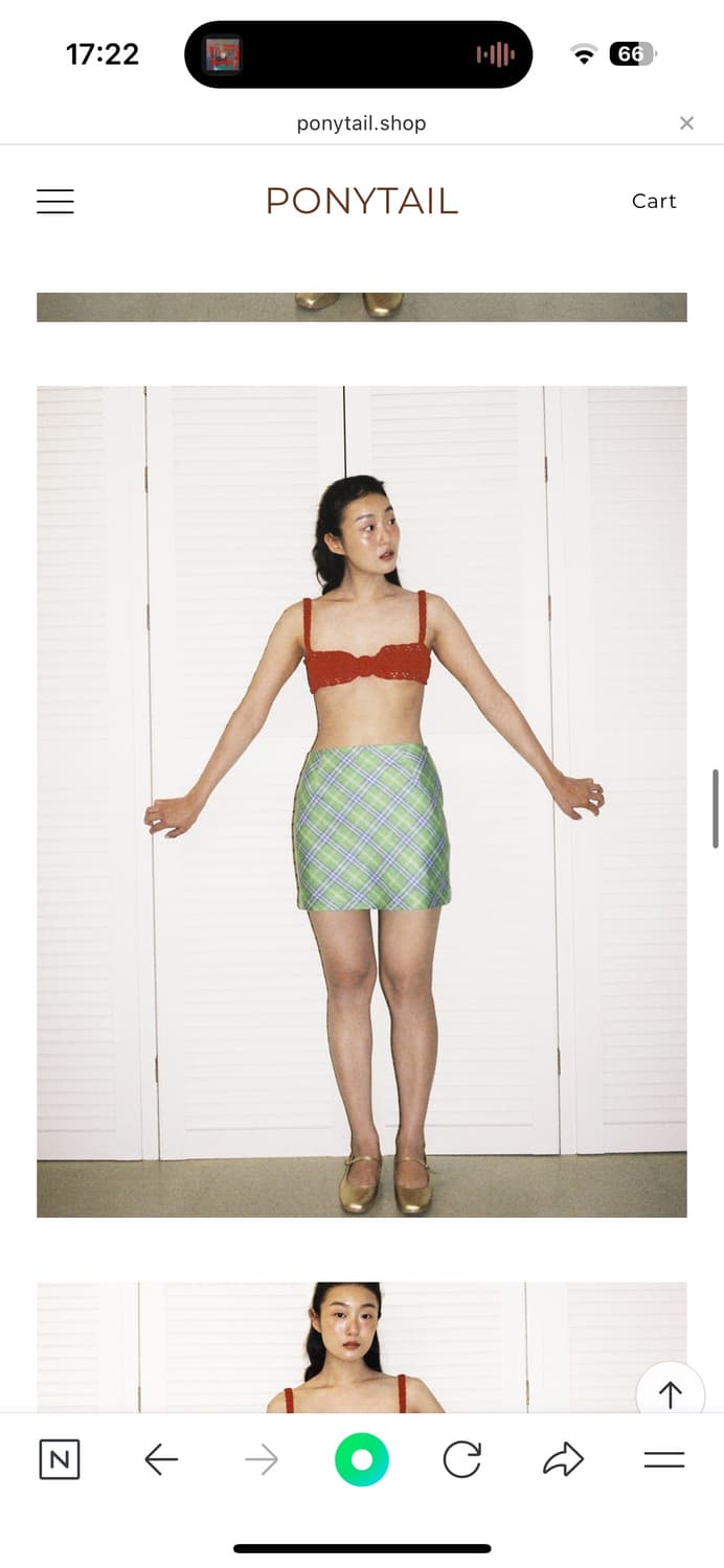 포니테일 칵테일 미니 스커트 상품이미지4