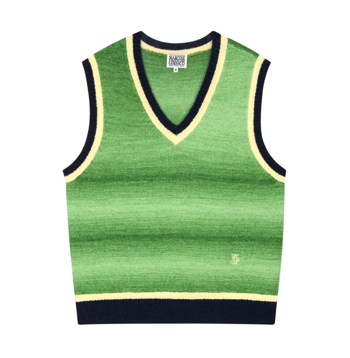 원가 13만원 반값 단종 마리떼 프랑소와 브이넥 니트 조끼 베스트 그린 상품이미지4