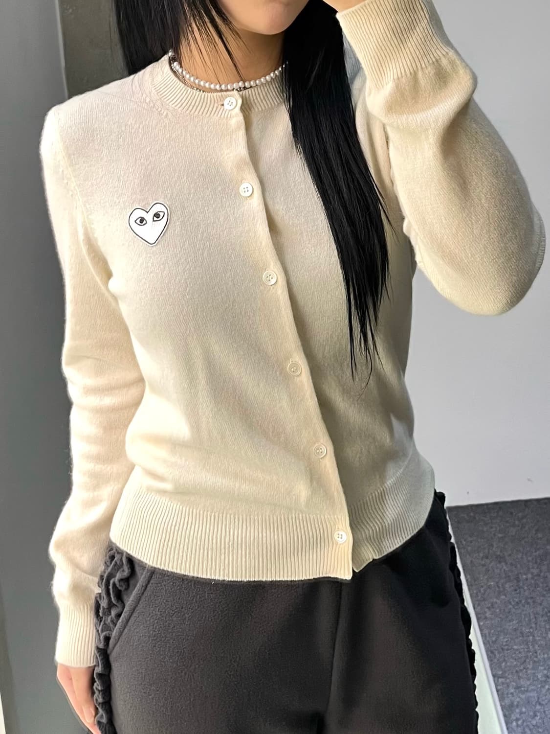 꼼데가르송 하트 와펜 가디건 상품이미지1