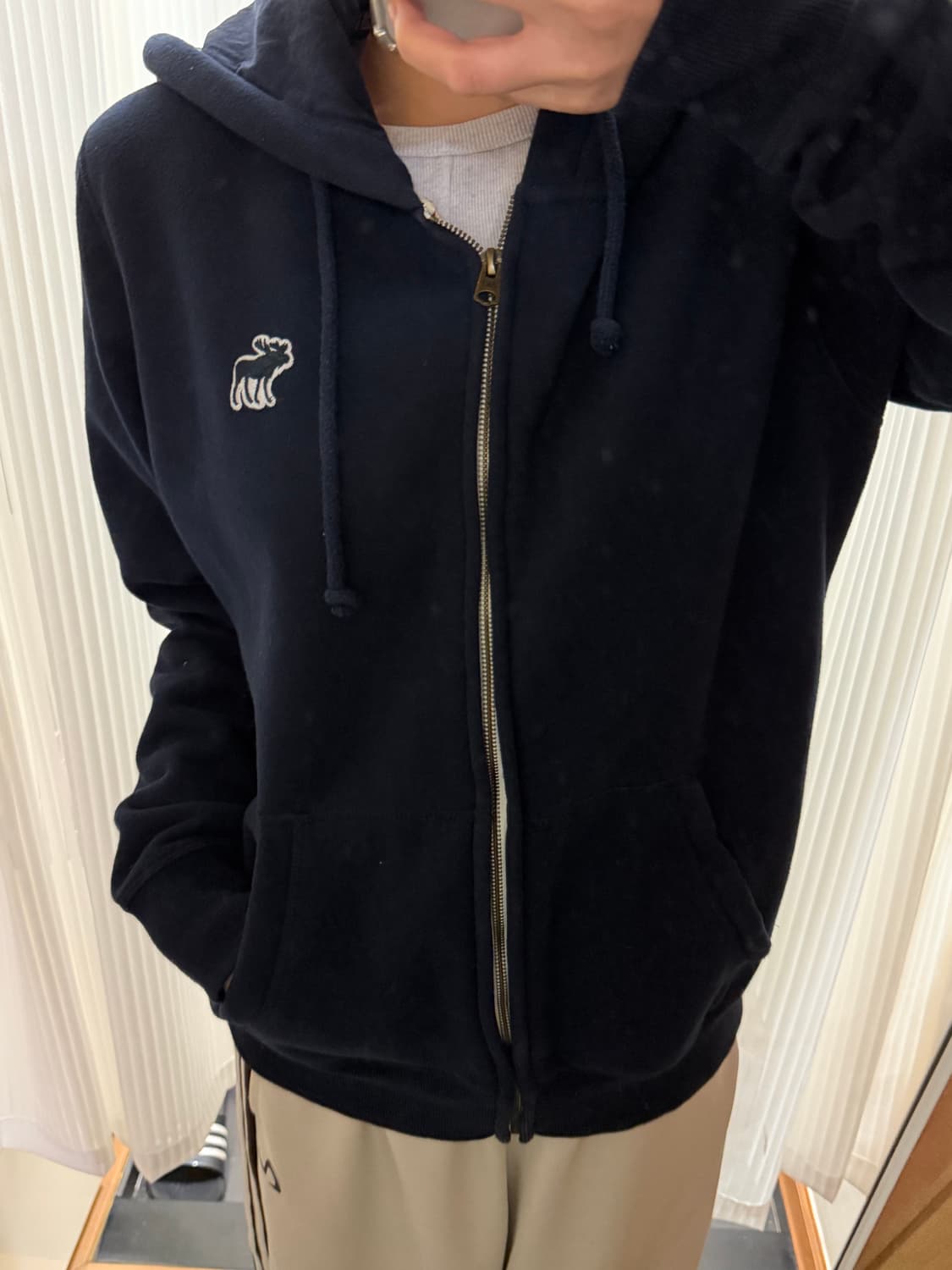 아베크롬비 네이비 후드집업 L 상품이미지1