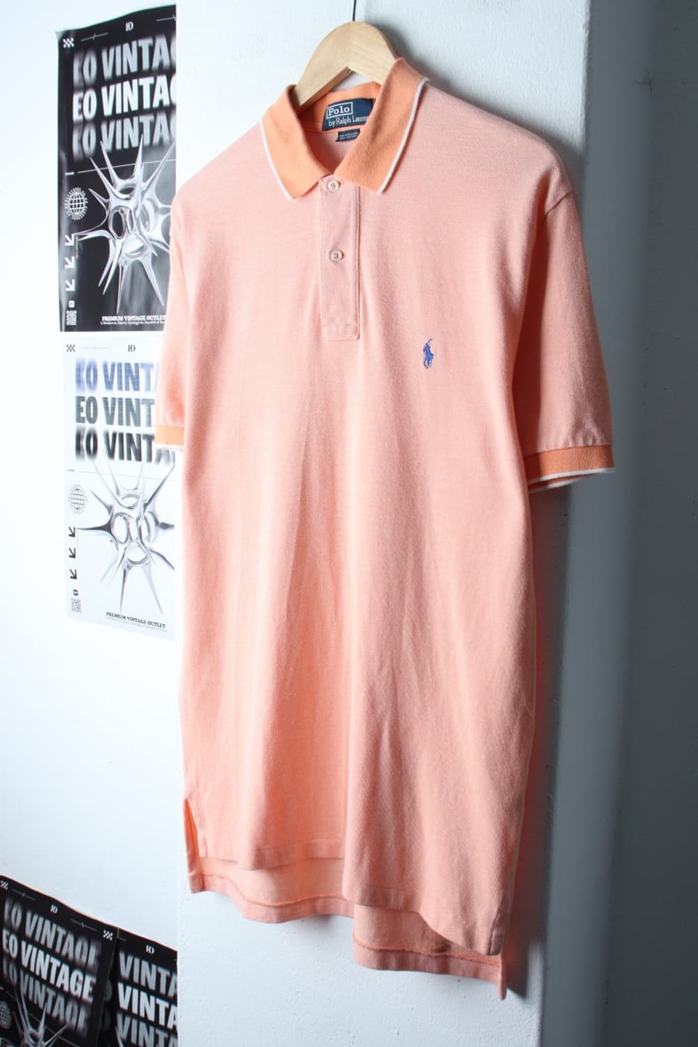 (M-XL) 폴로 랄프로렌 반팔 카라 티셔츠 오렌지 무지-H30629 상품이미지1
