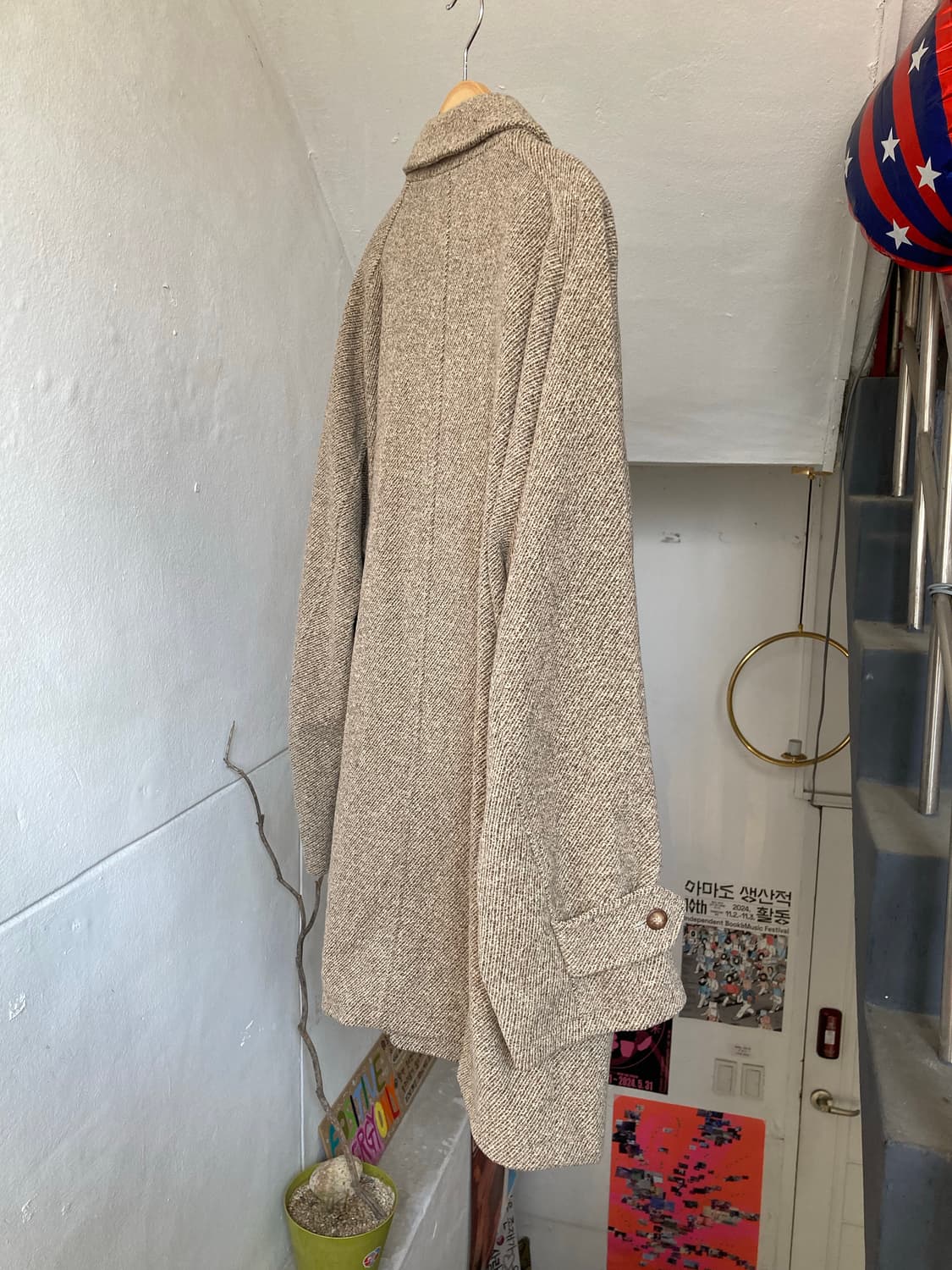 빈티지 에스닉 울 코트 상품이미지8