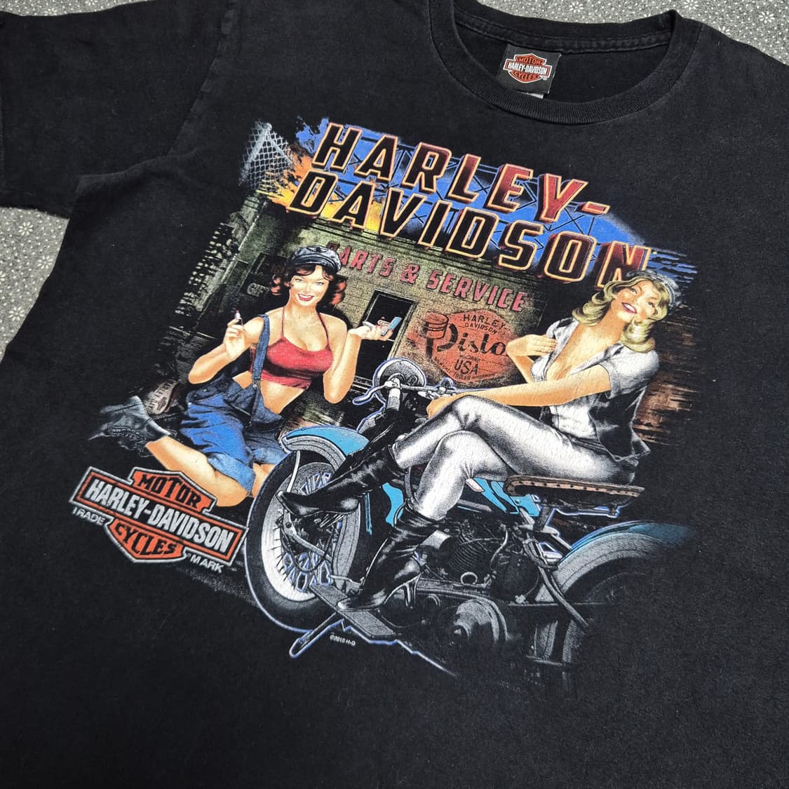 [L] 할리데이비슨 핀업걸 티셔츠 -361 상품이미지2
