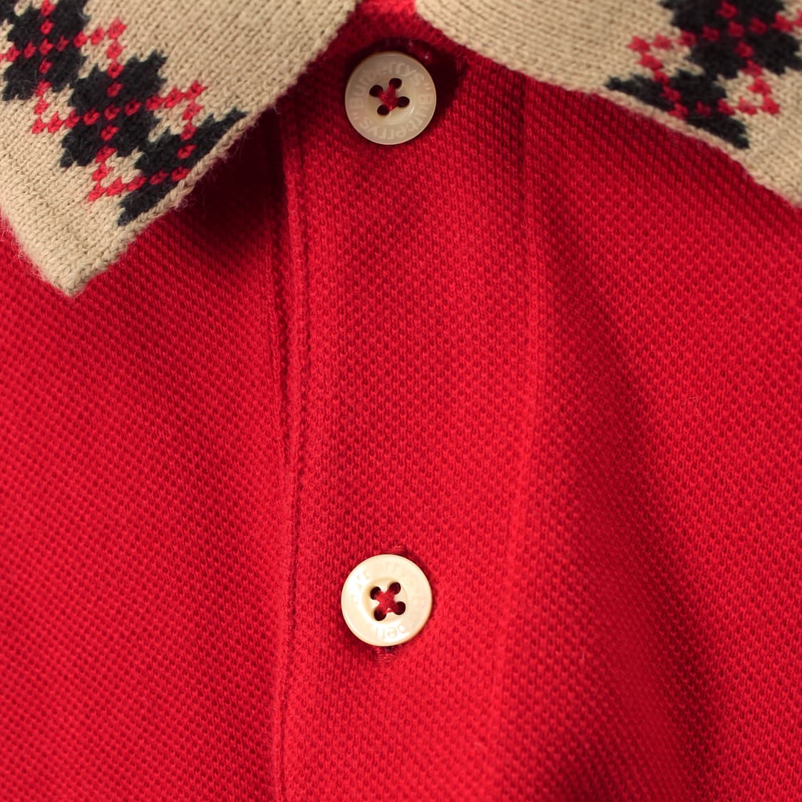 버버리 클래식 체크 자수 레드 pk 셔츠 카라티 상품이미지6