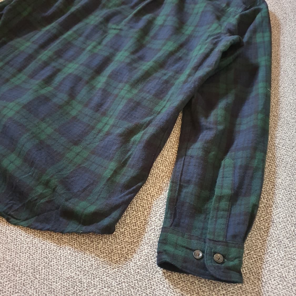 90s엘엘빈 타탄체크 플란넬 셔츠  no.56 상품이미지7