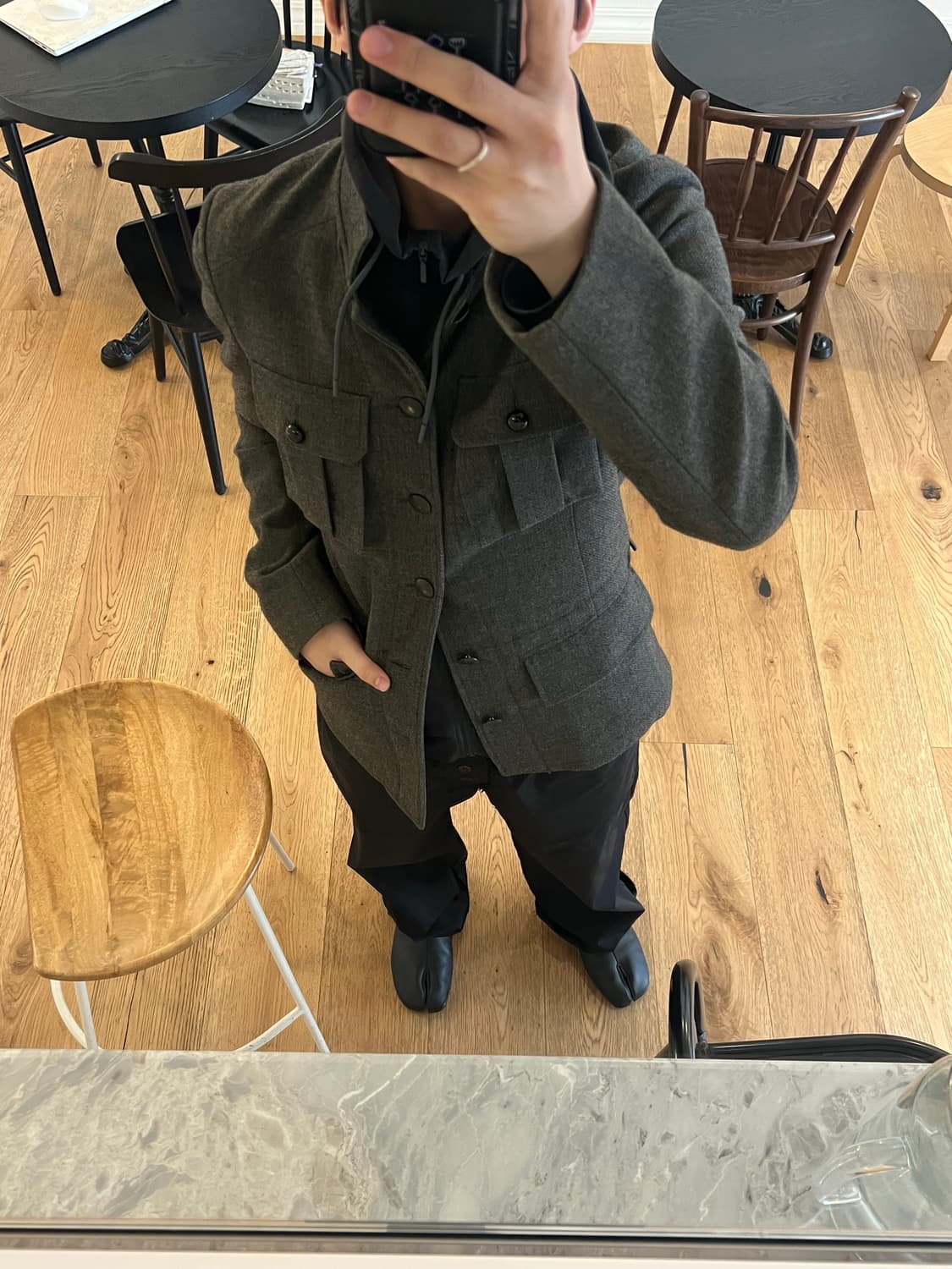 에드워드 커밍 버튼 코튼 트라우저 3 상품이미지3