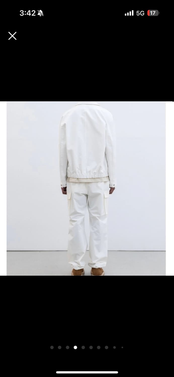 인사일런스 자켓 화이트 상품이미지3