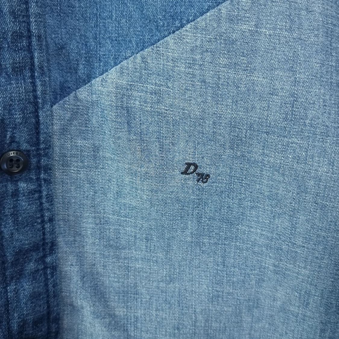 [디젤] 컬러 블럭 배색 데님 셔츠 P01428 상품이미지6