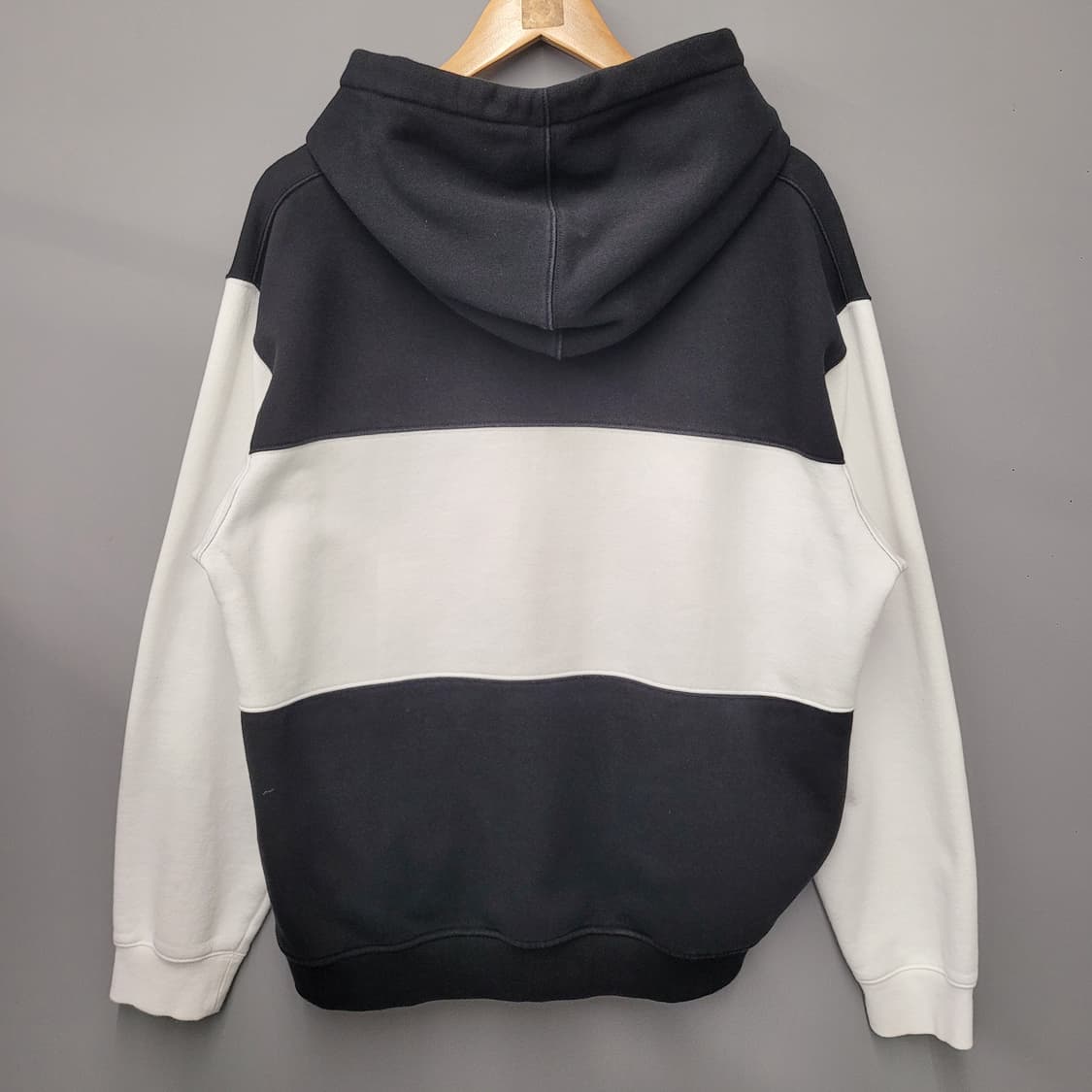 Champion Supreme 챔피온 슈프림 블럭 후디 검흰 상품이미지2