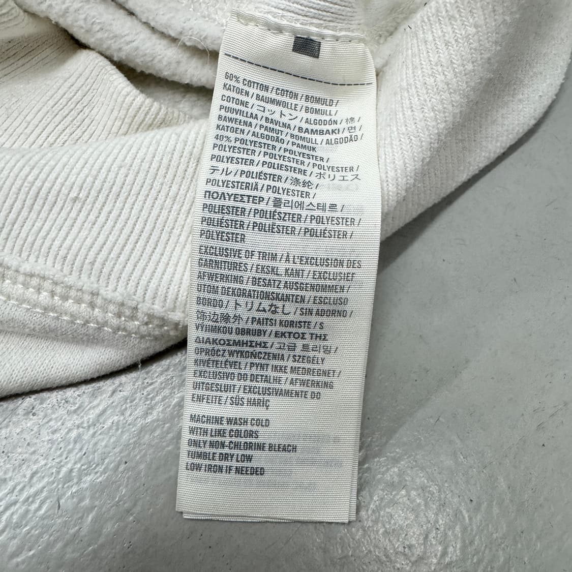 아베크롬비 Y2K 딱붙 아치로고 후드집업 화이트 상품이미지6