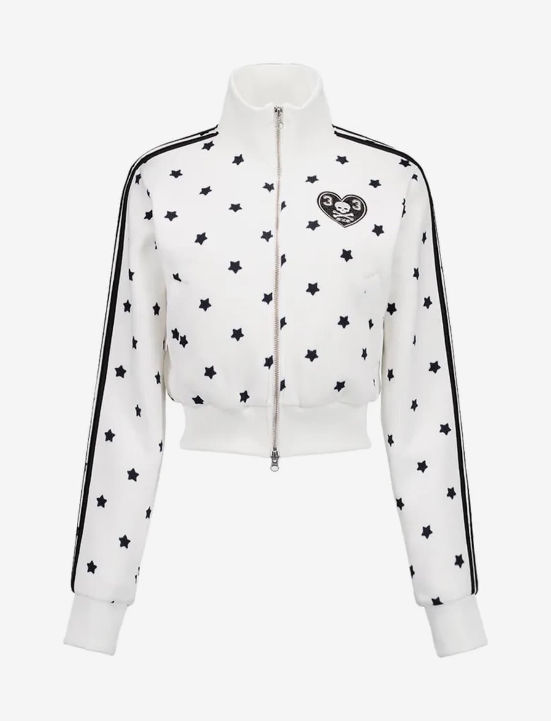 셋업이엑스이 스타 스포티 집업 화이트 상품이미지1