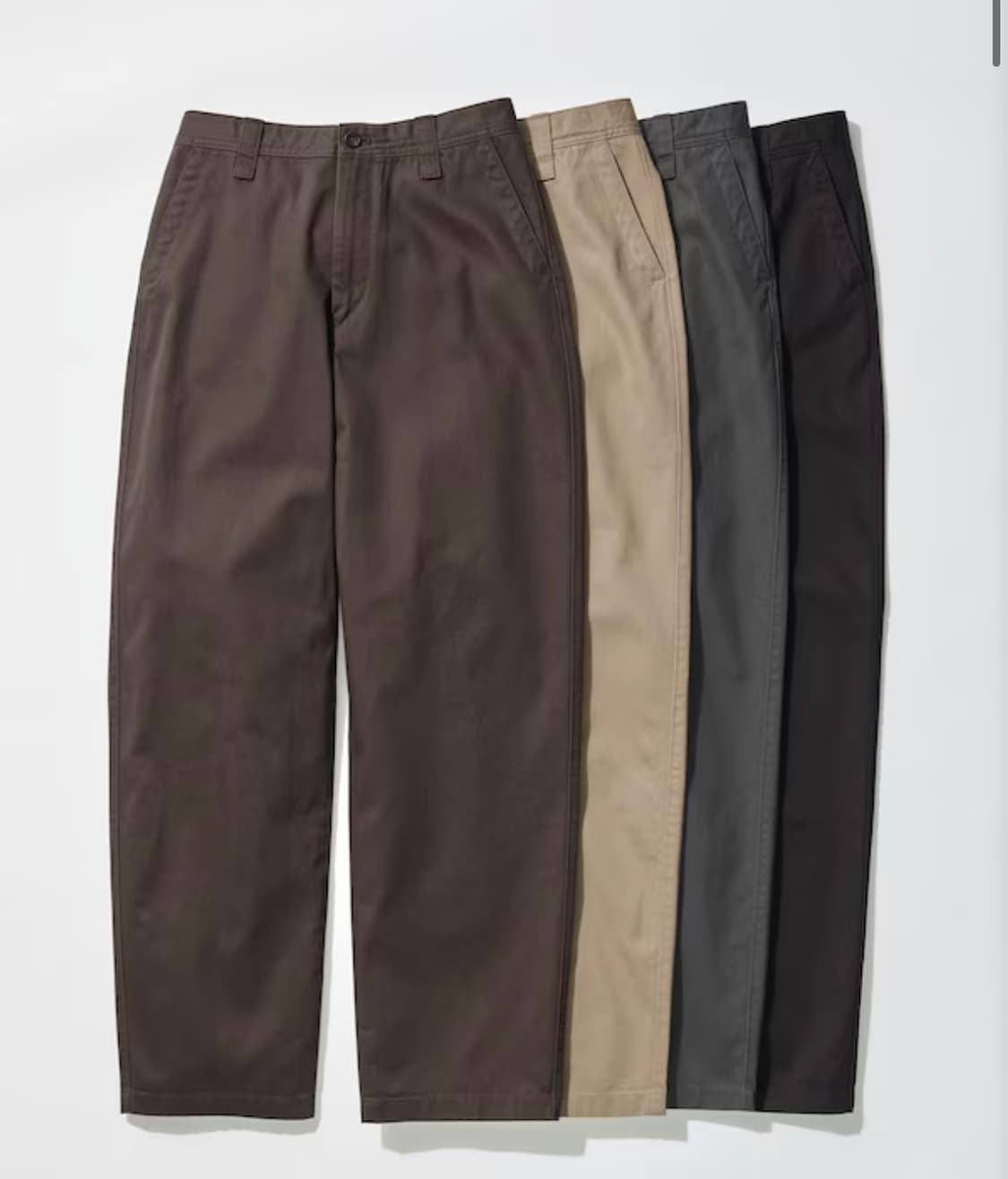 유니클로 와이드핏 치노 팬츠 바지 (Men 76 사이즈) 상품이미지5