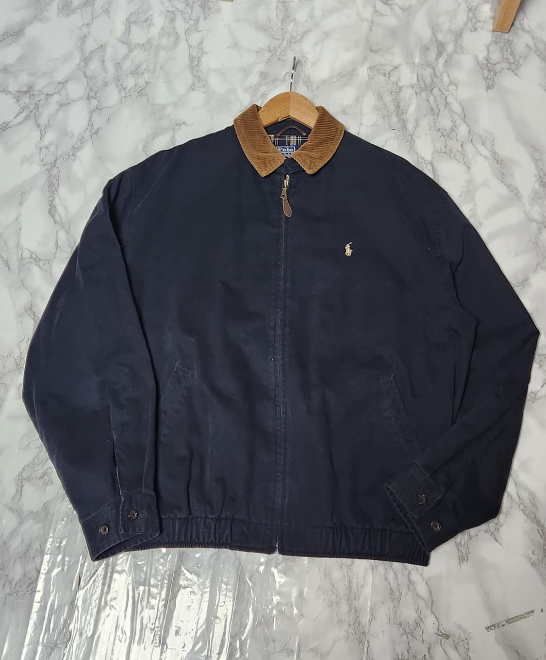 폴로 코듀로이 카라 네이비 코튼 스윙톱 자켓 상품이미지2