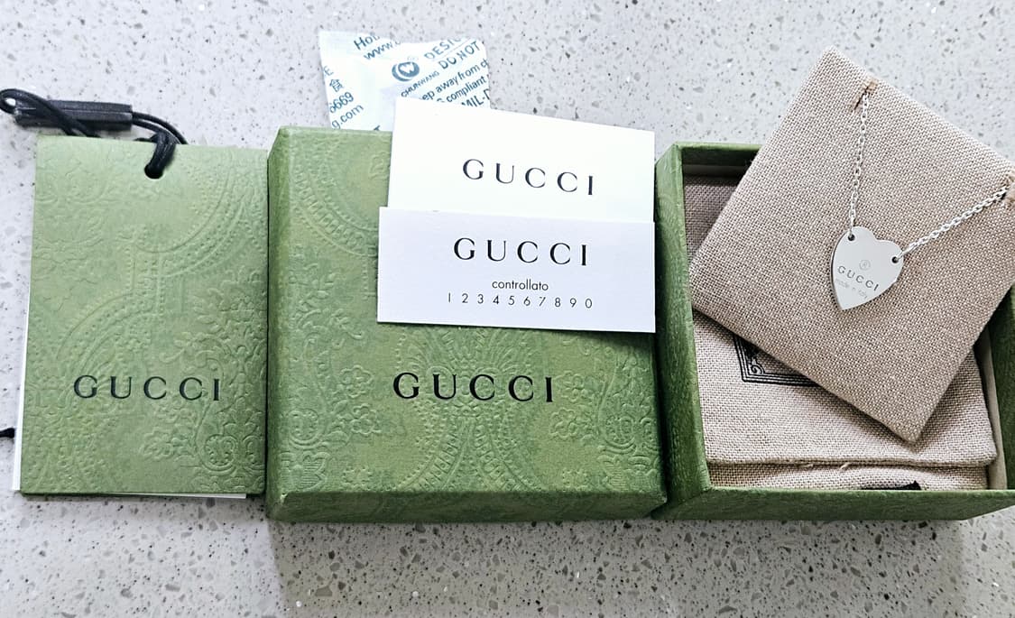 [상태최상] 구찌 트레이드마크 하트 목걸이 [정품/택포함풀구성] 상품이미지5